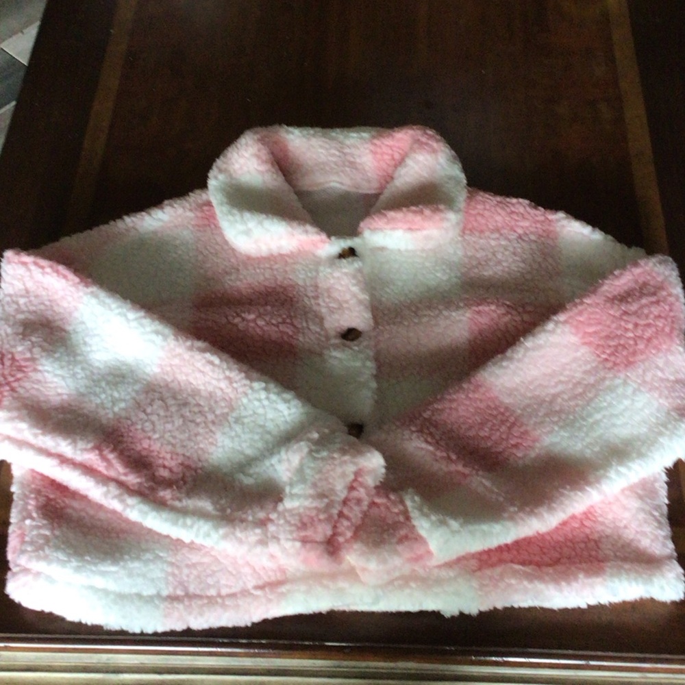 Cozy Pink and White Jacket
